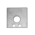 Accessory for profile SURF16 - aluminium endcap (2 pc.), incl. screws, EC59, with cable opening