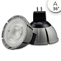 Full spectrum LED spot MR16 COB, 12V AC / DC, GU5.3, 7W 4000K 540lm 36�, CRI>98, dimmable