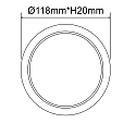 ISOLED Downlight Flex IP52, satiné, blanche 