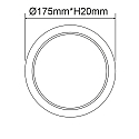 ISOLED Downlight Flex IP52, satiné, blanche 