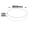 ISOLED Luminaire de plafond rond, CCT Switch IP20, blanche gradable