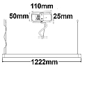 ISOLED Lampe suspendue FRAME CCT Switch IP40, mat, noir 