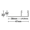 ISOLED Profil� pour construction � sec, aluminium