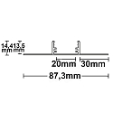 ISOLED Profil� pour construction � sec T-Profil 20, aluminium