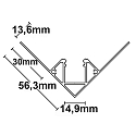 ISOLED Profil� pour construction � sec, aluminium