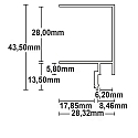 ISOLED Profil� pour construction � sec SCHATTENFUGE 8