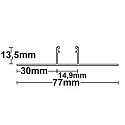 ISOLED Profil� pour construction � sec T-Profil 14, aluminium