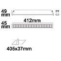 ISOLED Lumière encastrée Raster Line IP20, gradable 30W 1950lm 3000K 30° 30° CRI >90