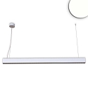 Lampe suspendue Raster Up+Down haut bas, pour VDU IP40, noir mat, gris argent gradable