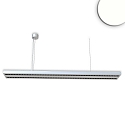 Lampe suspendue Raster Up+Down haut bas, pour VDU IP40, noir mat, gris argent gradable
