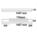 ISOLED Adaptateur FastFix Linearsystem S Balken, blanche