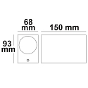 ISOLED Luminaire mural haut bas GU10 IP54, noir  
