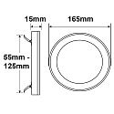 ISOLED Luminaire apparent / encastr� Slim Flex IP44, blanche 