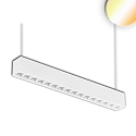 LED surface mount / hanging lamp Linear Raster 20W, stackable, 60.4cm, ColorSwitch 3000|3500|4000K, 2000lm 100�, white