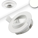 Lumière encastrée pivotant, dimmable IP44, blanche gradable 8W 550lm 4000K CRI >94