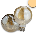 LED Deko-filament Vintage Line 125, E27, 4W 2200K 130lm 360�, CRi >95, dimmable, amber glass