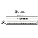 ISOLED LED hall lighting spot Linear SK 240W, IP65, length 116cm, 4000K 31000lm, 1-10V dimmable, white, 120� beam angle, 9868cd