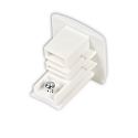 Embout triphasé SERIE S1, blanc mat