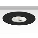 Recessed mounting frame for GU10 / MR16, round, Ø 8.2cm, IP20, excl. socket, excl. lamps, black aluminium