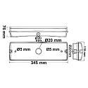 ISOLED Eclairage de secours X0AEFG180 UNI7 Autotest IP65, blanche 