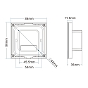 Sys-Pro SingleColor recessed touch-remote + DMX output, 3 zones, 230V