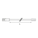 ISOLED Rallonge de c�ble MiniAMP 2 p�les, blanche