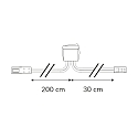 ISOLED Interrupteur MiniAMP 2 p�les, blanche