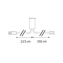 ISOLED MiniAMP contact sensor, 12-24V DC, 5A, IP20, with 13.5cm + 150cm connection cables