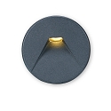 Round aluminium cover 2 for LED wall luminaire Sys-Wall68, black