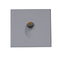 Angular aluminium cover 1 for LED wall luminaire Sys-Wall68, silver-grey