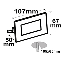 ISOLED Lumi�re encastr�e IP65, 2,5W 150lm 3000 / 4000 / 6000K CRI 80-89