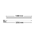 ISOLED Lumi�re lin�aire r�sistant aux chocs IP65, blanche  36W 3760lm 4000K CRI 80-89 129.6cm