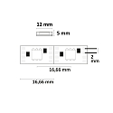 ISOLED LED WS2815 Digital SPI Flex strip, 12V, 8W, IP68, RGB