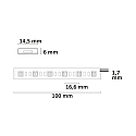 ISOLED LED AQUA RGB+W+WW Flex strip, 24V, 19W, IP68, 5in1 chip