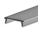 Accessory for profile SURF16 - cover COVER42, black / matt, 25% translucency, 200cm