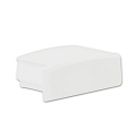 Accessory for profile PURE14 S - endcap (1 pc.), EC75W, white, closed