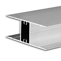 Profil de montage HIDE DOUBLE haut bas, aluminium