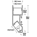 ISOLED Profil de montage HIDE ASYNC direct / indirect, aluminium