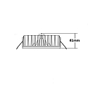 ISOLED Lumière encastrée Sys-90 MiniAMP dimmable IP44, gradable 10W 800lm 4000K 100° 100° CRI 92