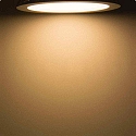 ISOLED Downlight plat, dimmable IP42, argent gradable