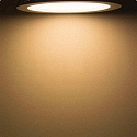 ISOLED Downlight plat IP42, argent 