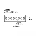 ISOLED Bande LED HEQ FLEX HIGH BRIGHT 2 pôles blanche