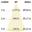 ISOLED Lumière encastrée Slim68 IP40, gradable 9W 850lm 3000K 45° 45° CRI 92
