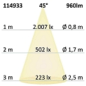 ISOLED Lumière encastrée Slim68 IP40, gradable 9W 960lm 4000K 45° 45° CRI 92