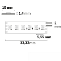 ISOLED Bande LED RGB LIEAR-FLEX 4 p�les, RGB blanche
