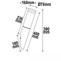 ISOLED Luminaire mural d'extérieur sans capteur E27 IP44, acier inoxydable gradable