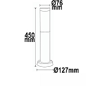 ISOLED Borne d'éclairage cylindrique E27 IP44, gradable
