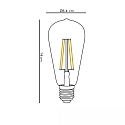 ISOLED Lampe � filament LED VINTAGE LINE LED EDISON ST64 ST64 commutable E27 7W 720lm 2700K 360� CRI 80-89 