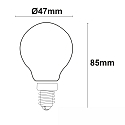 ISOLED LED drop lamp ILLU set of 3, switchable E14 4W 400lm 2700K 360� CRI 80-89 