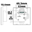 ISOLED controller DALI DT8 CCT 1 RECESSED DALI controllable, white